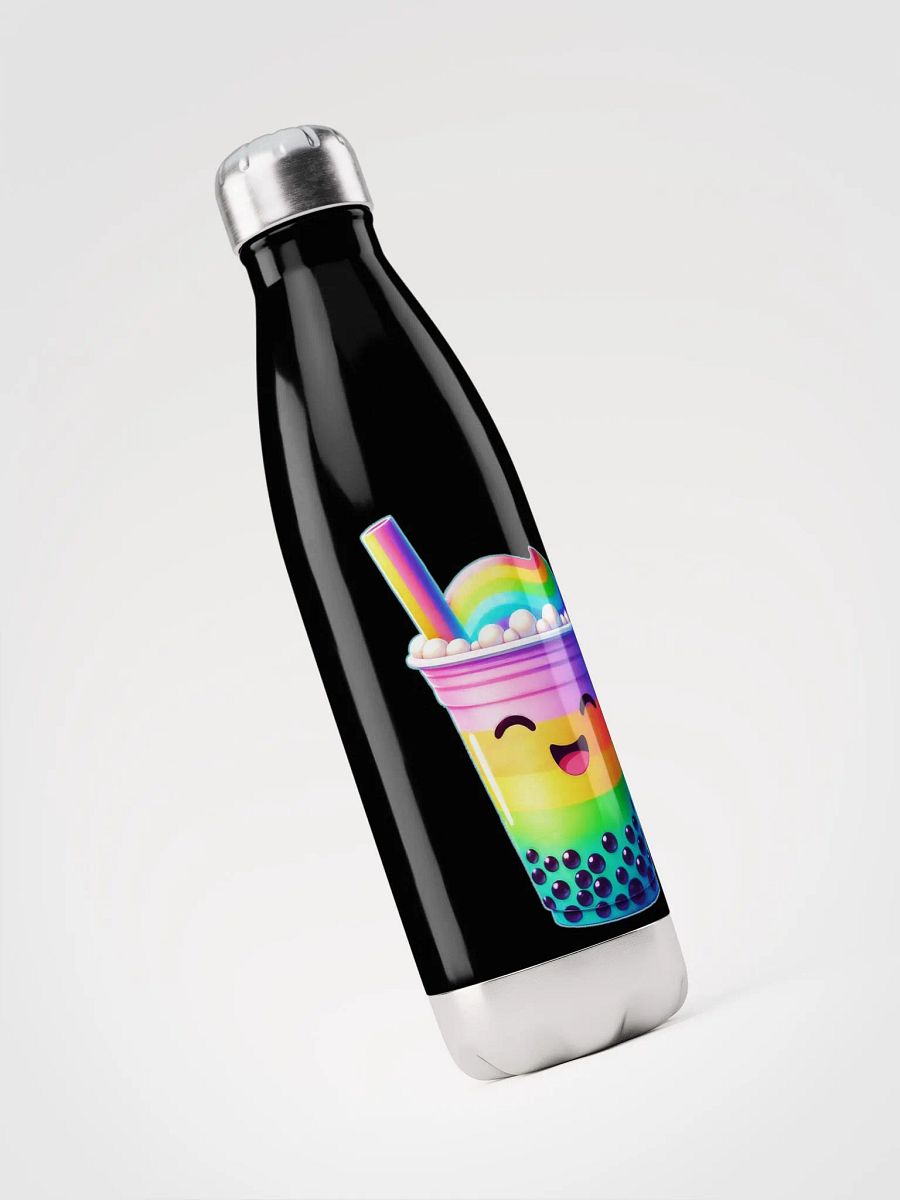 Rainbow Bubble Tea Happiness Stainless Steel Water Bottle product image (5)
