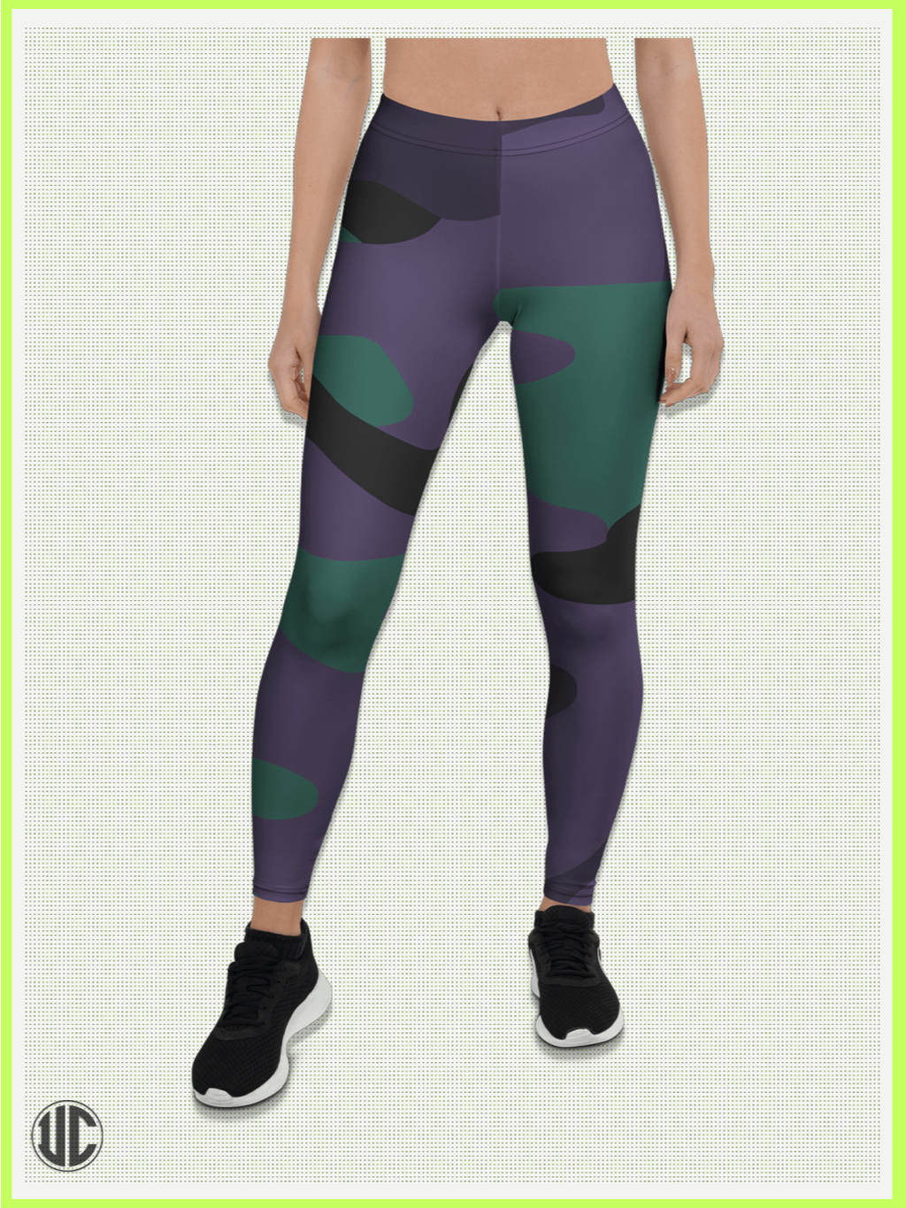 Midnight Purple Camo – Women’s Leggings product image (1)