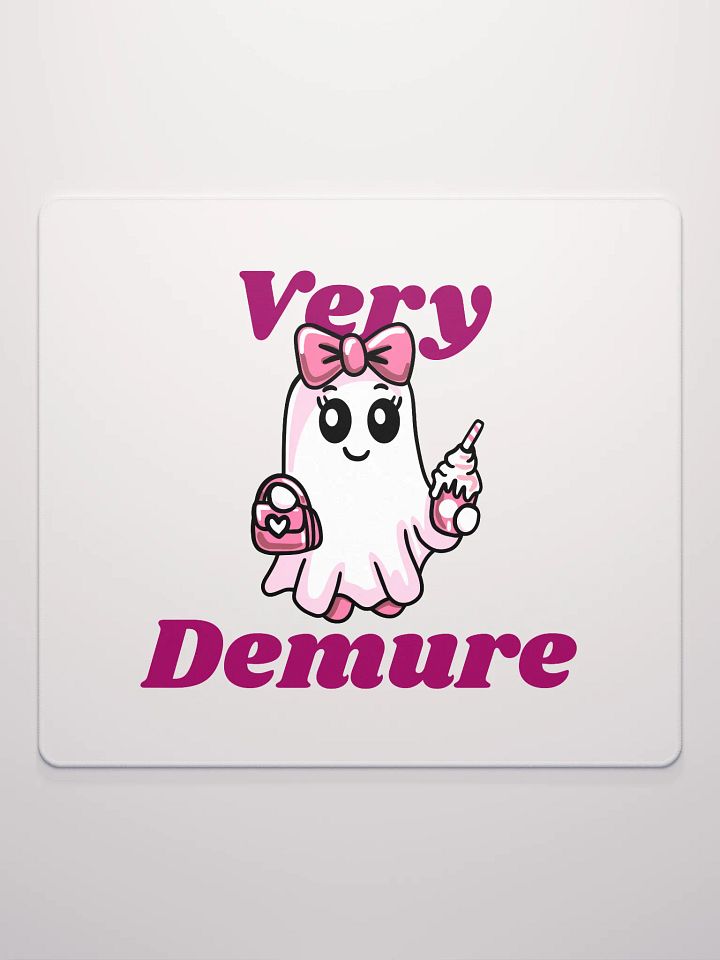 Very Demure Cute Ghost Gaming Mouse Pad product image (1)