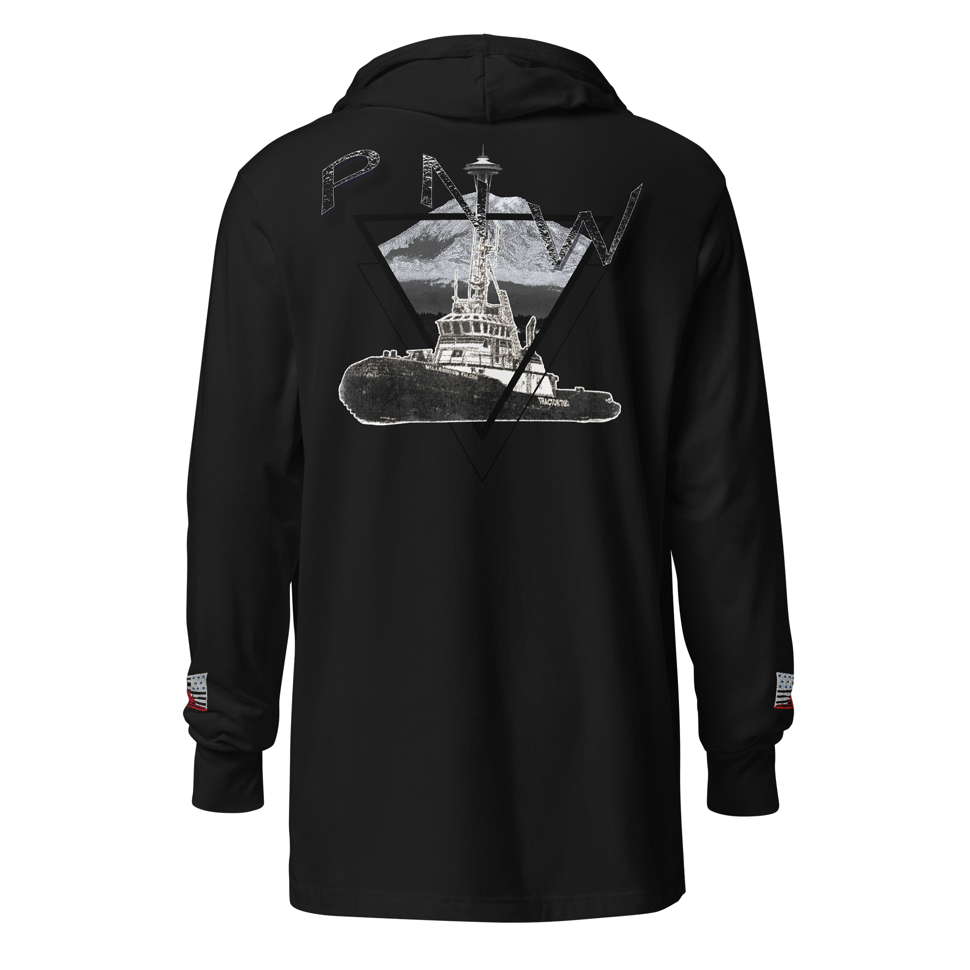 Triangle-Mt Raine- PNW Millennium Tug hoodie Tee product image (1)
