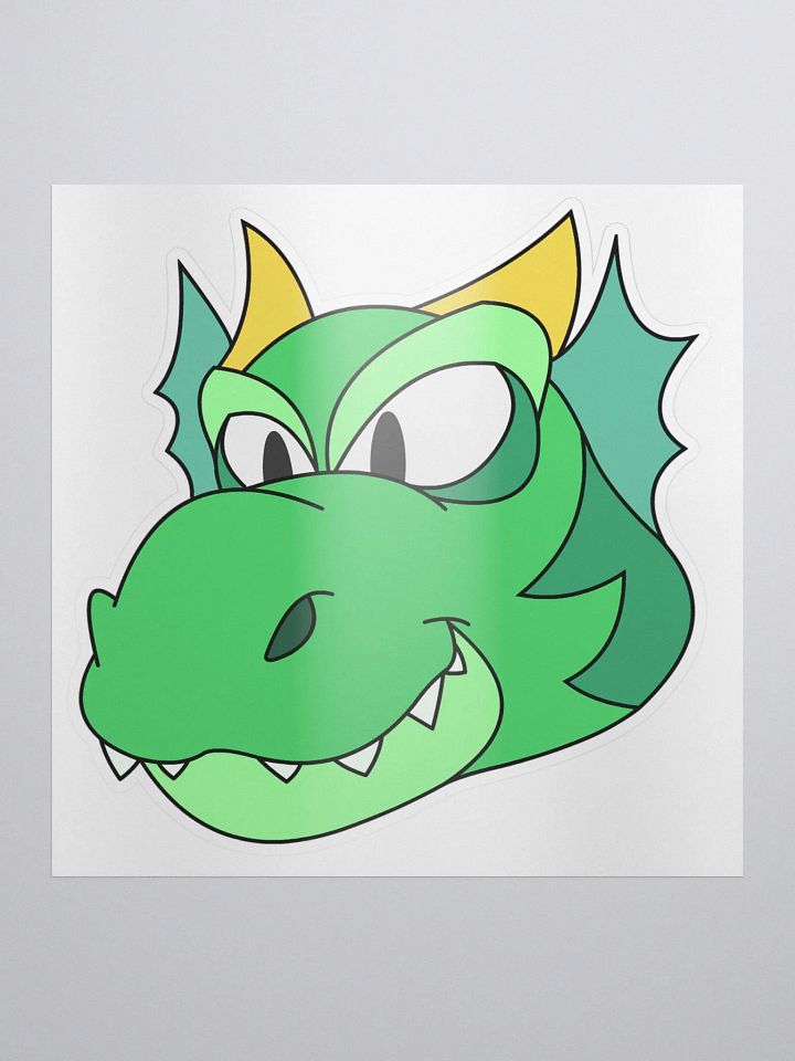 Happy Dragon Green Sticker product image (1)