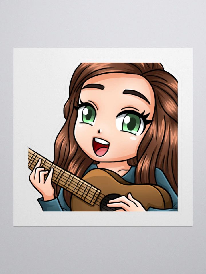 Anna Guitar Emote Sticker product image (1)