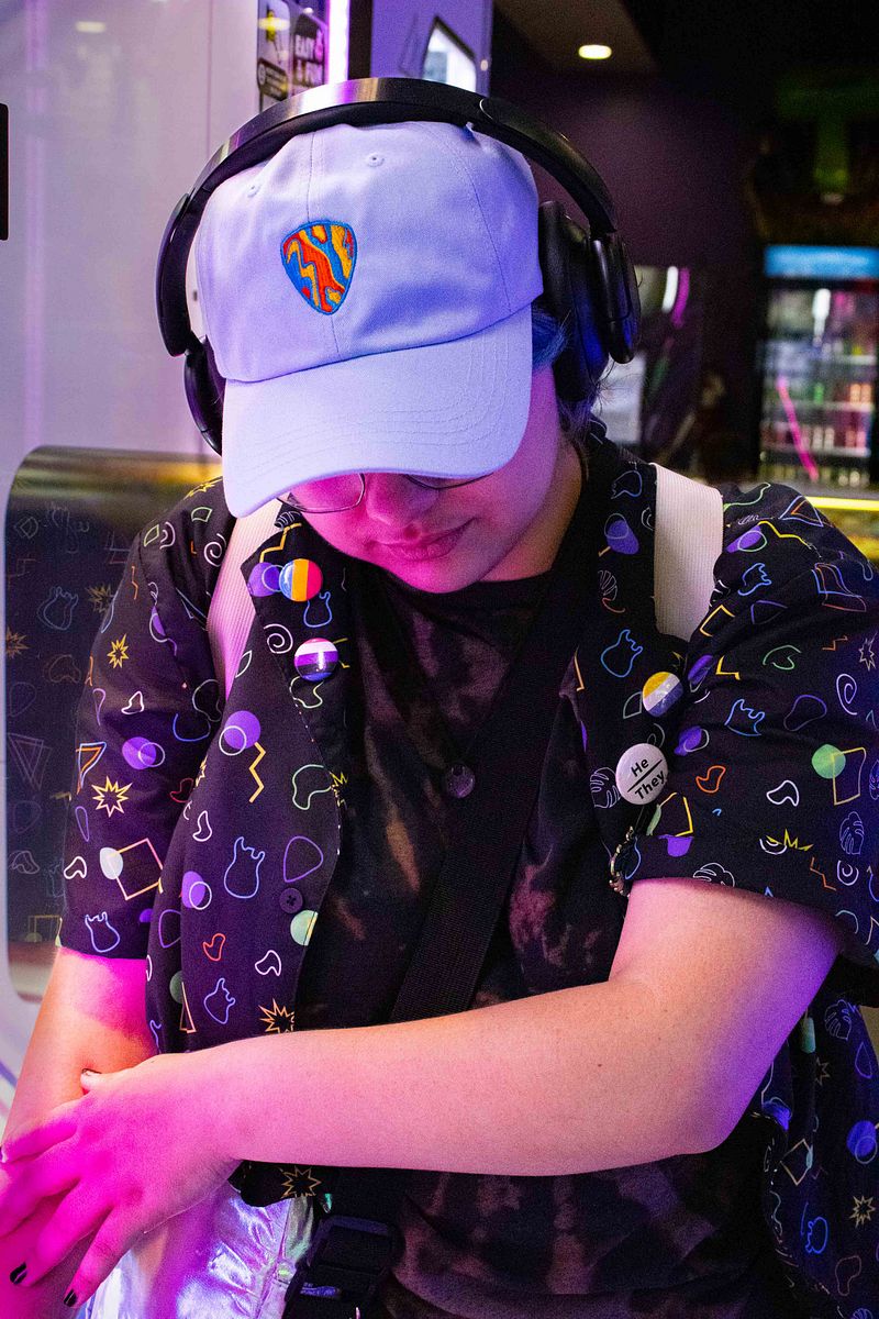 Marble Guitar Pick Dad Hat