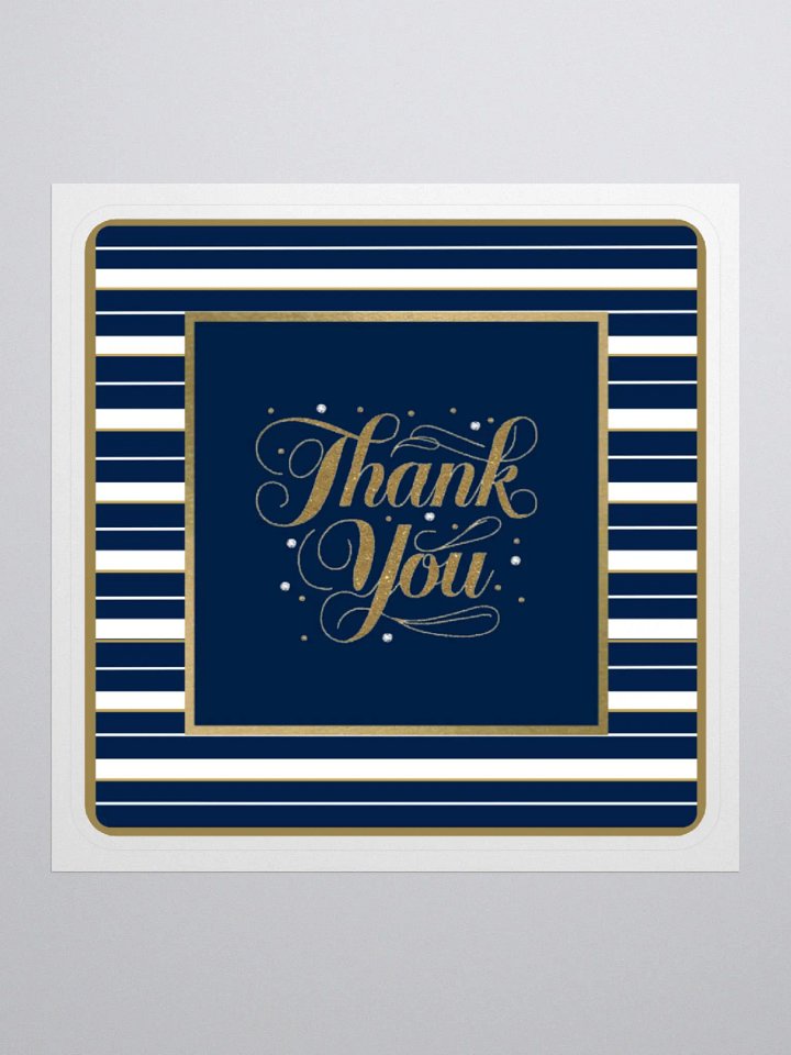 Navy and White, Thank You Sticker product image (1)