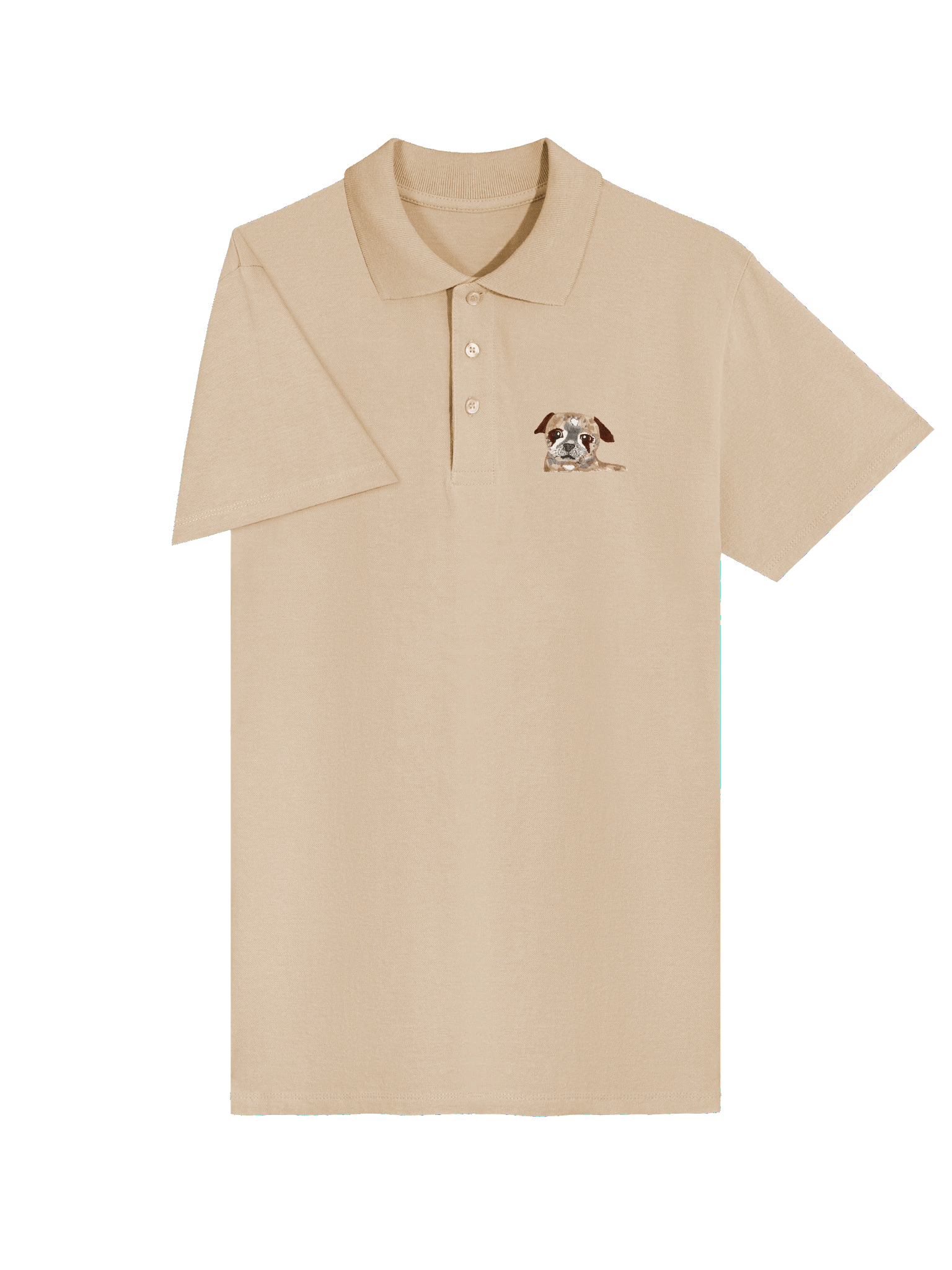 Pug Watercolour Premium Polo Shirt product image (3)