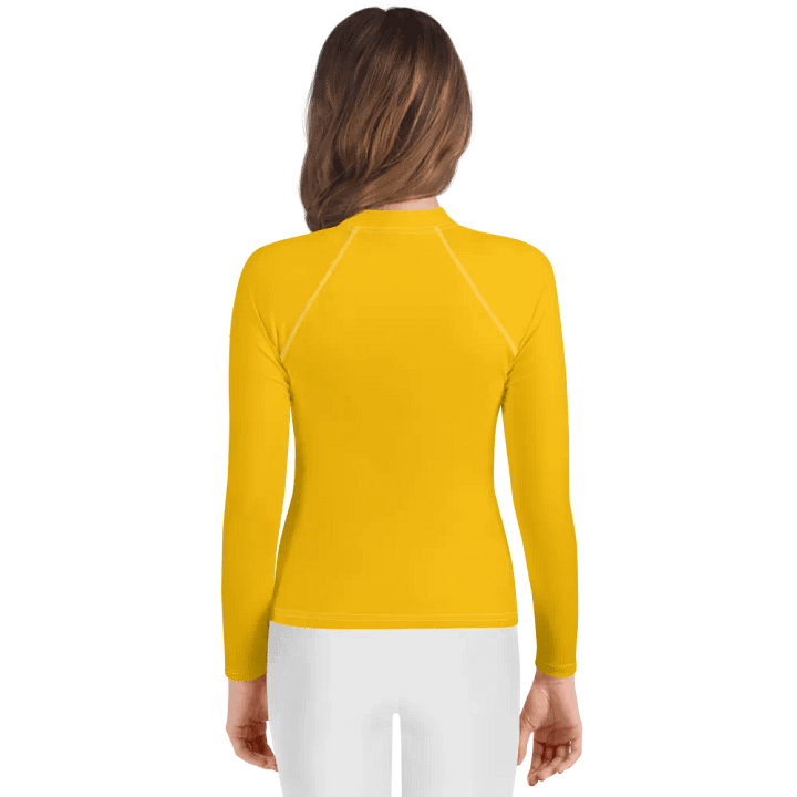 Youth Plain Color Amber Rash Guard product image (2)