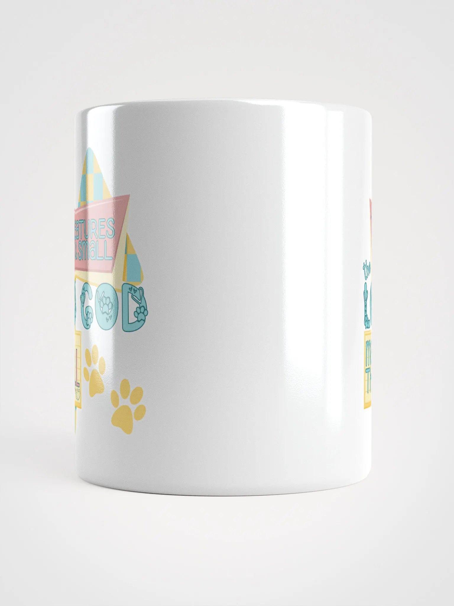 Retro Space Age All Creatures Great and Small Christian Mug product image (6)