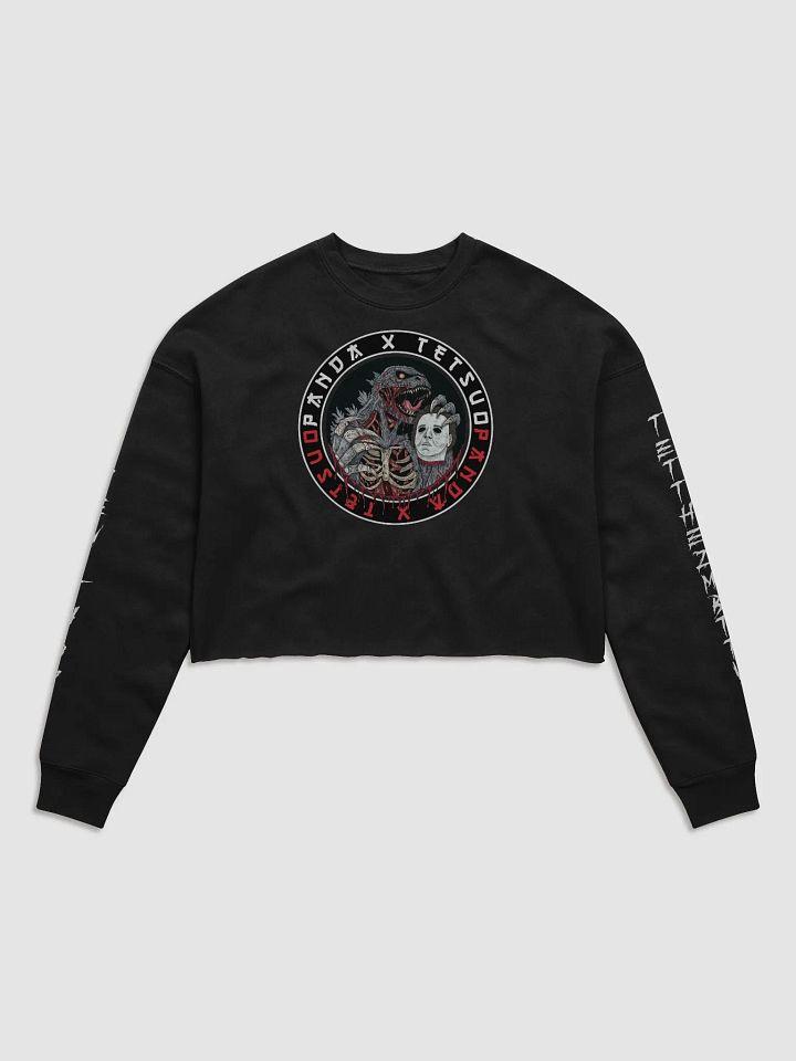 God of Carnage Bella+Canvas Women's Fleece Crop Sweatshirt (Northern Lotus Design) product image (1)
