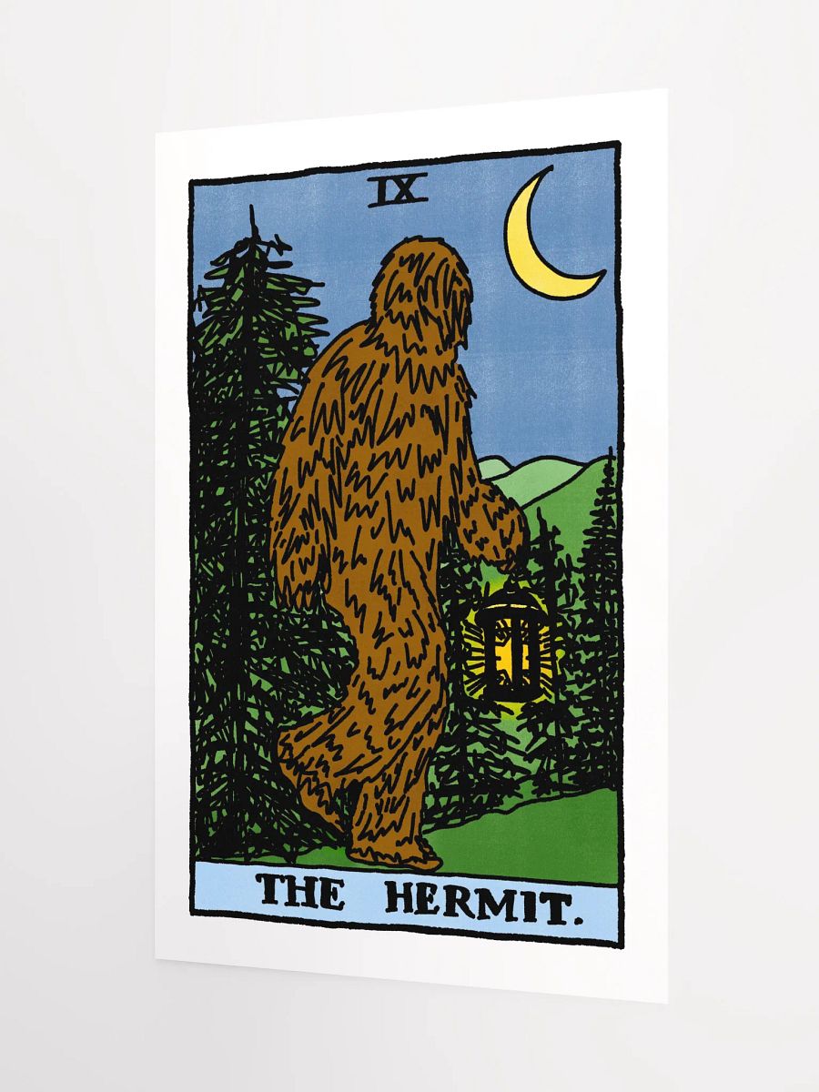 Bigfoot Hermit Tarot Card Print product image (3)