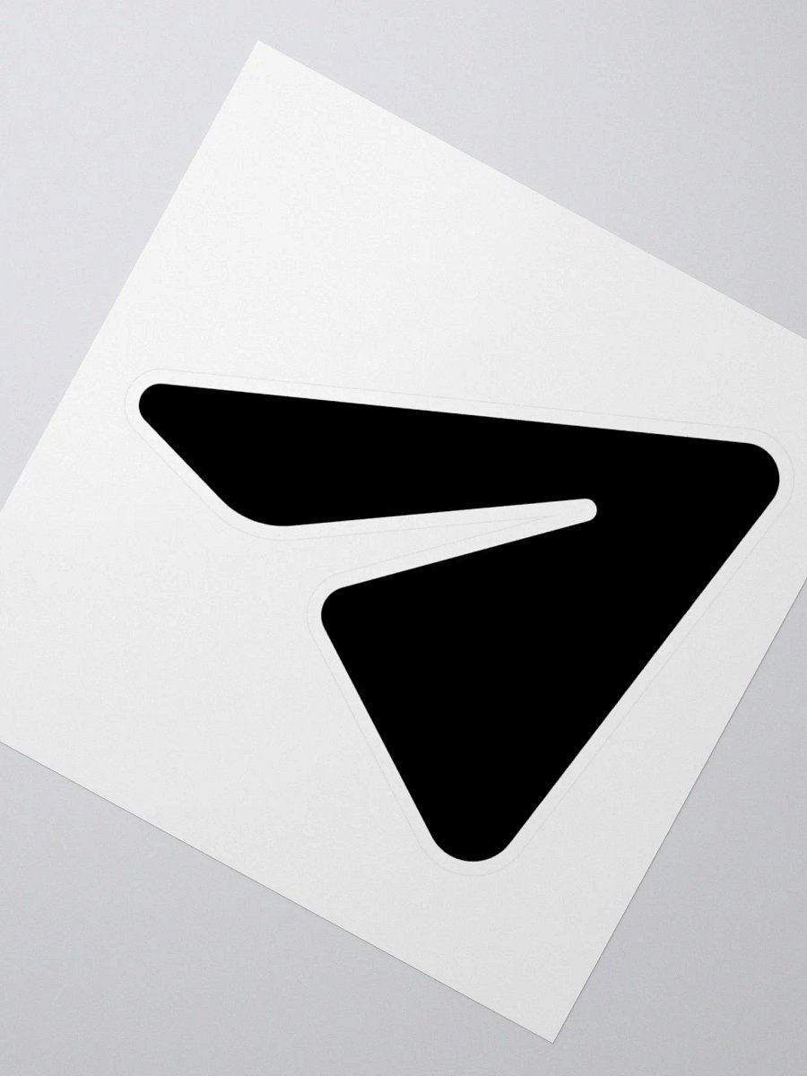 Pegatina de vinilo troquelada logo Telegram negro product image (5)