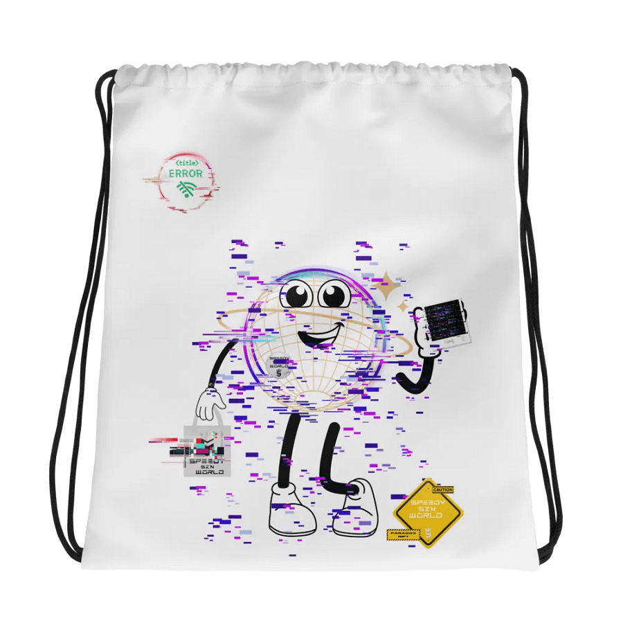 Glitch W0rLD Gym bag product image (1)
