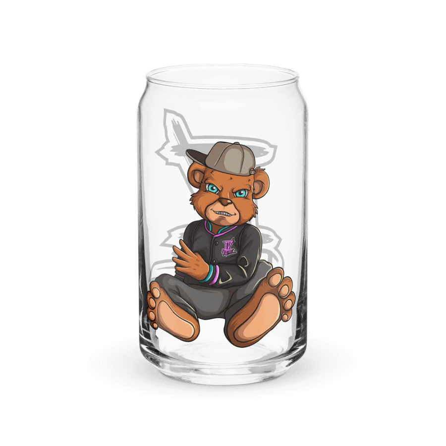 Sitting Bear Glass Can product image (3)