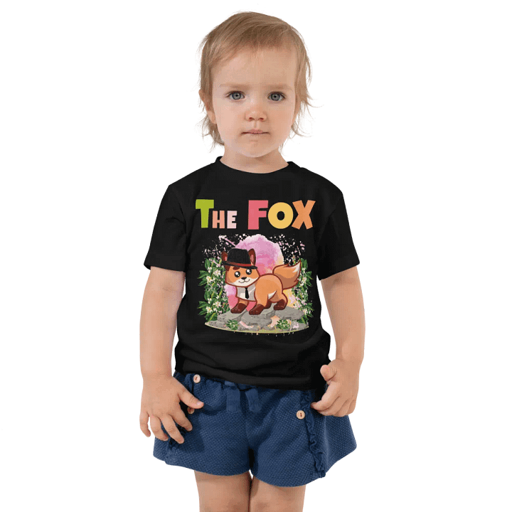 The Fox Colorful Funny Cute Bella +Canvas Toddler T-Shirt – Funny Shirt, Best Gift for Kids product image (1)