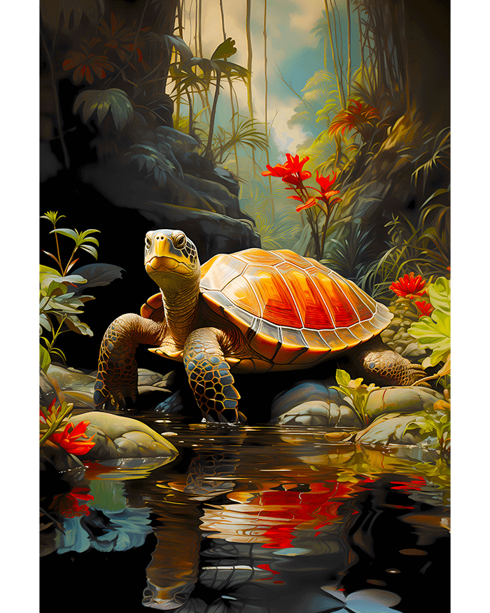 Jungle Turtle Poster product image (1)