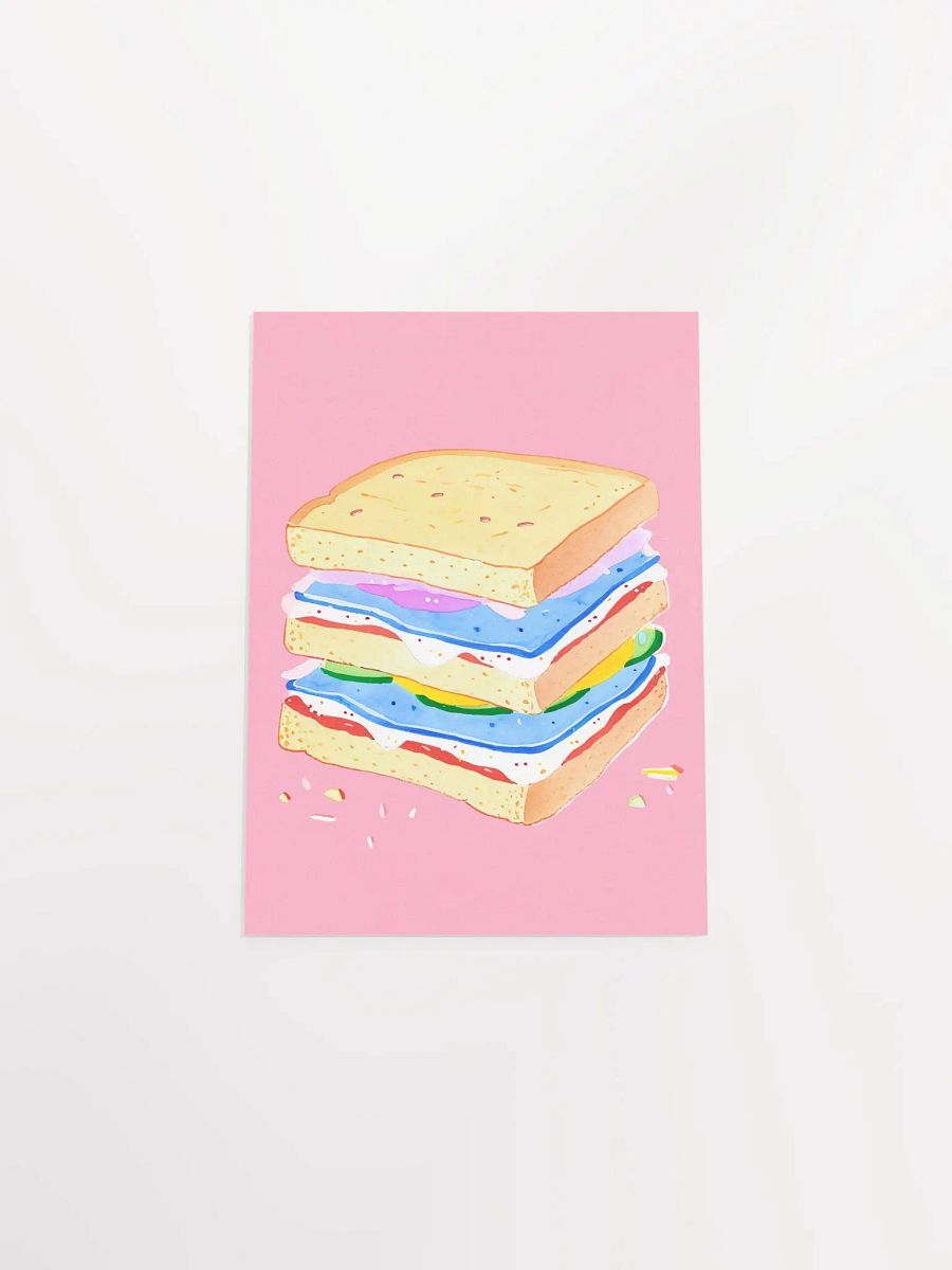 Whimsical Sandwich Delight Poster product image (8)