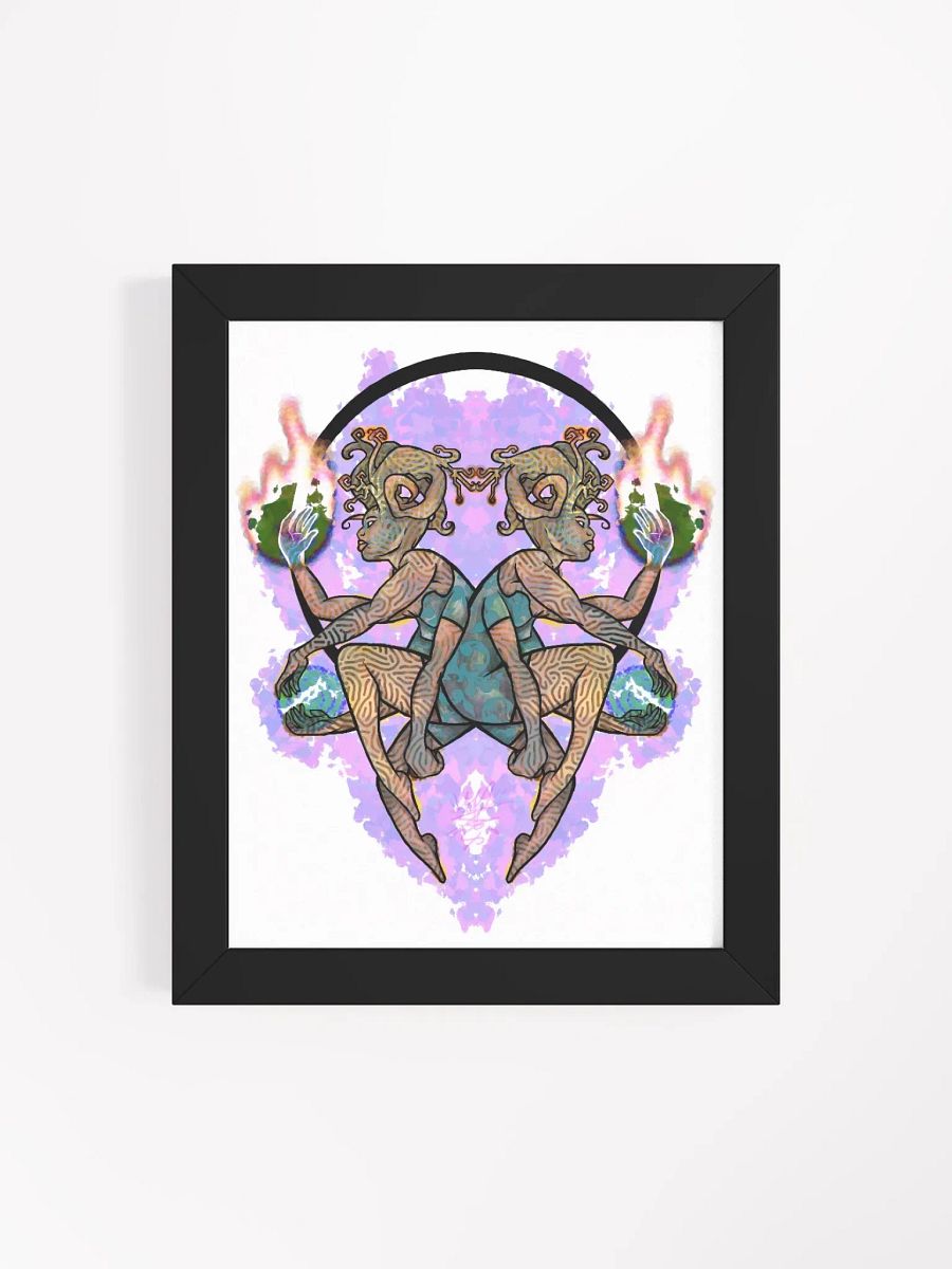 "Earth's Twin Flame" - Framed Print product image (1)