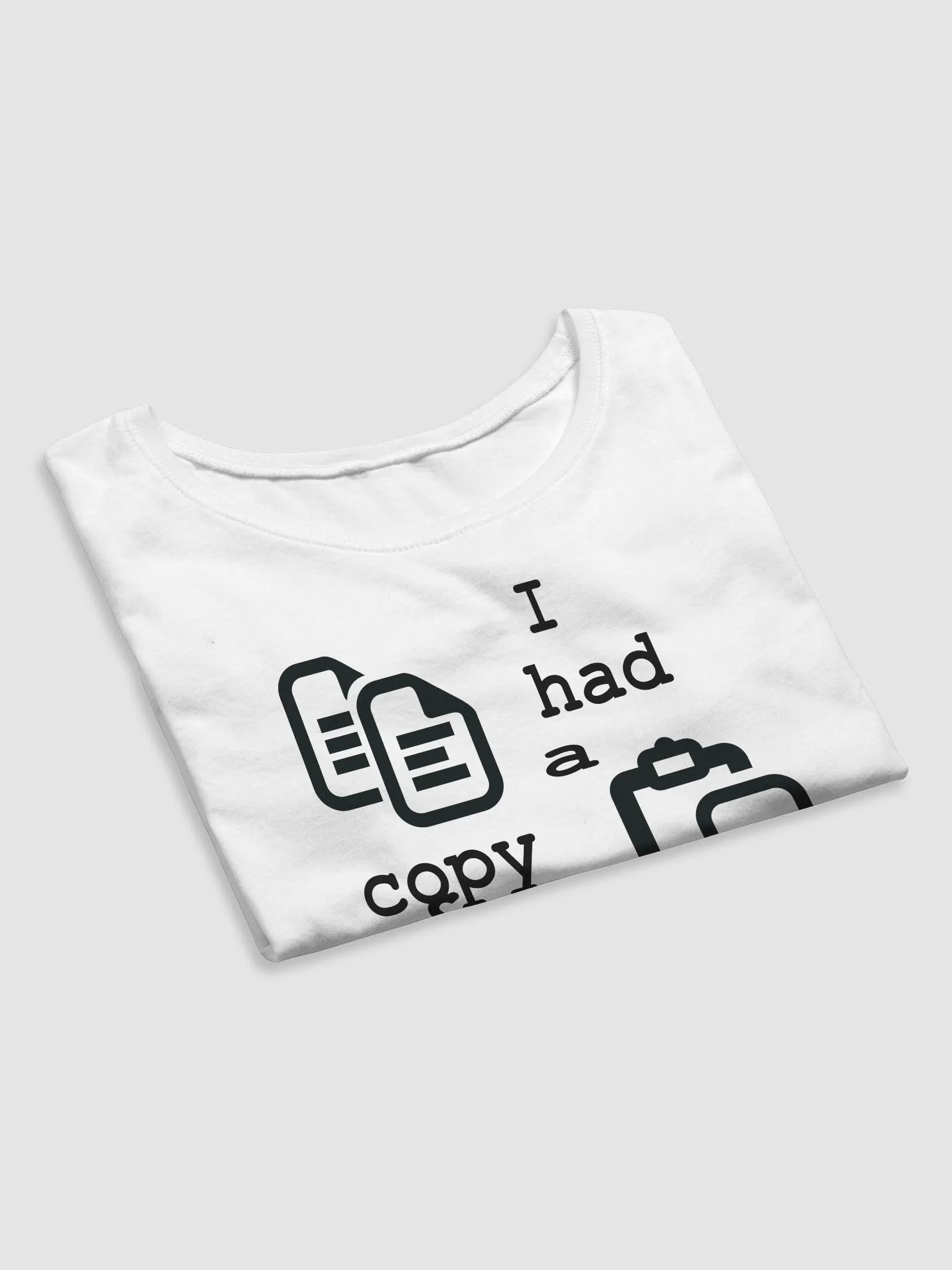 I Had A Copy & Paste Education - Black - Bella+Canvas Women's Crop Tee product image (4)