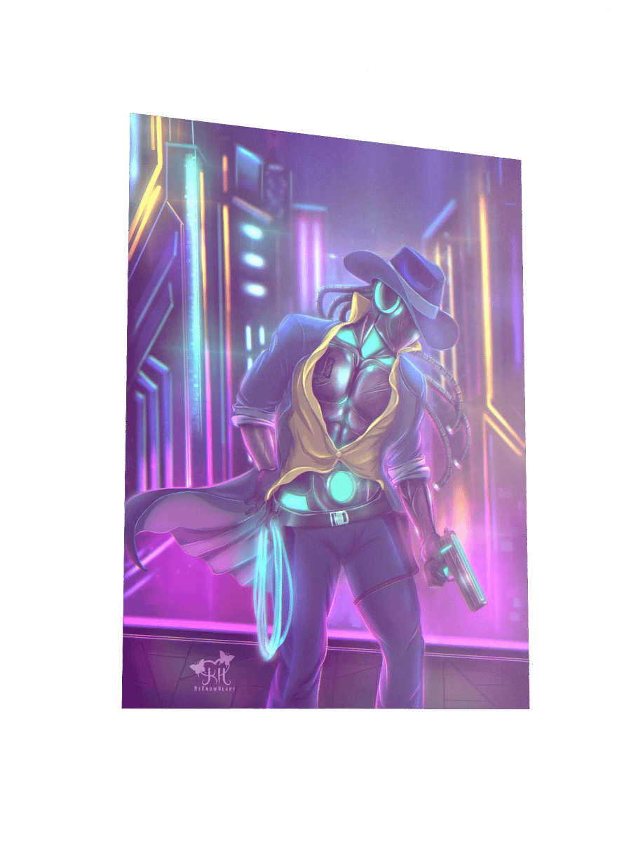 "Cy-Fi" Cowboy - Art Print product image (3)