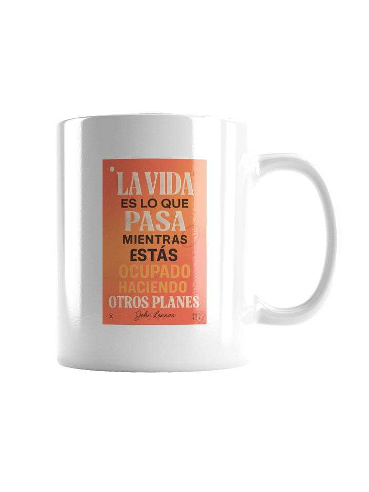 TAZA reflexiva moderno con cita vital de John Lennon en español product image (5)