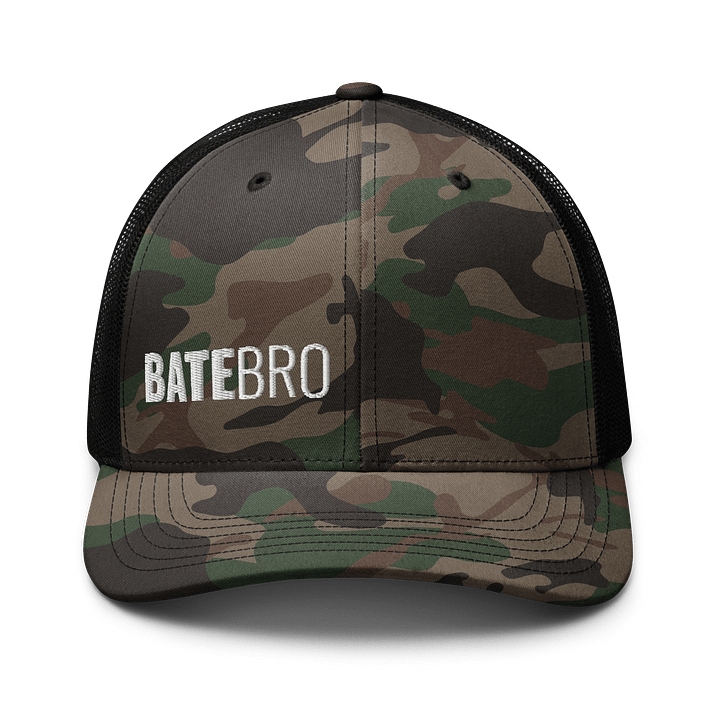 Bate Bro Logo Camo Trucker Cap product image (1)