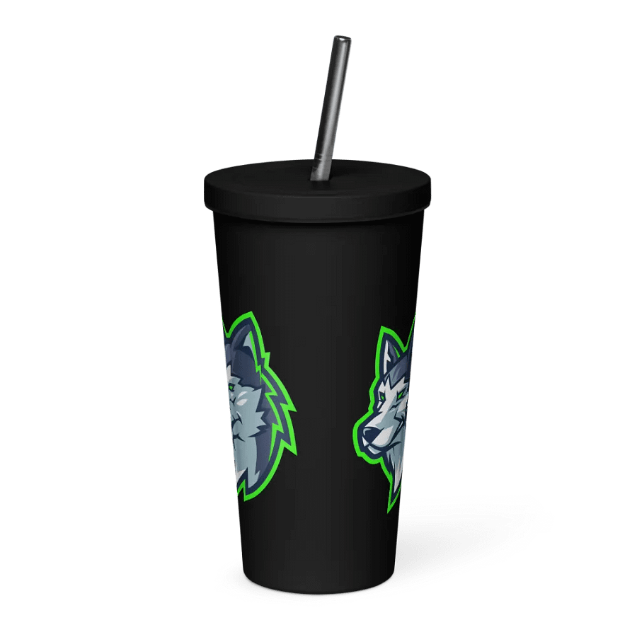 Logo Tumbler With Straw product image (2)