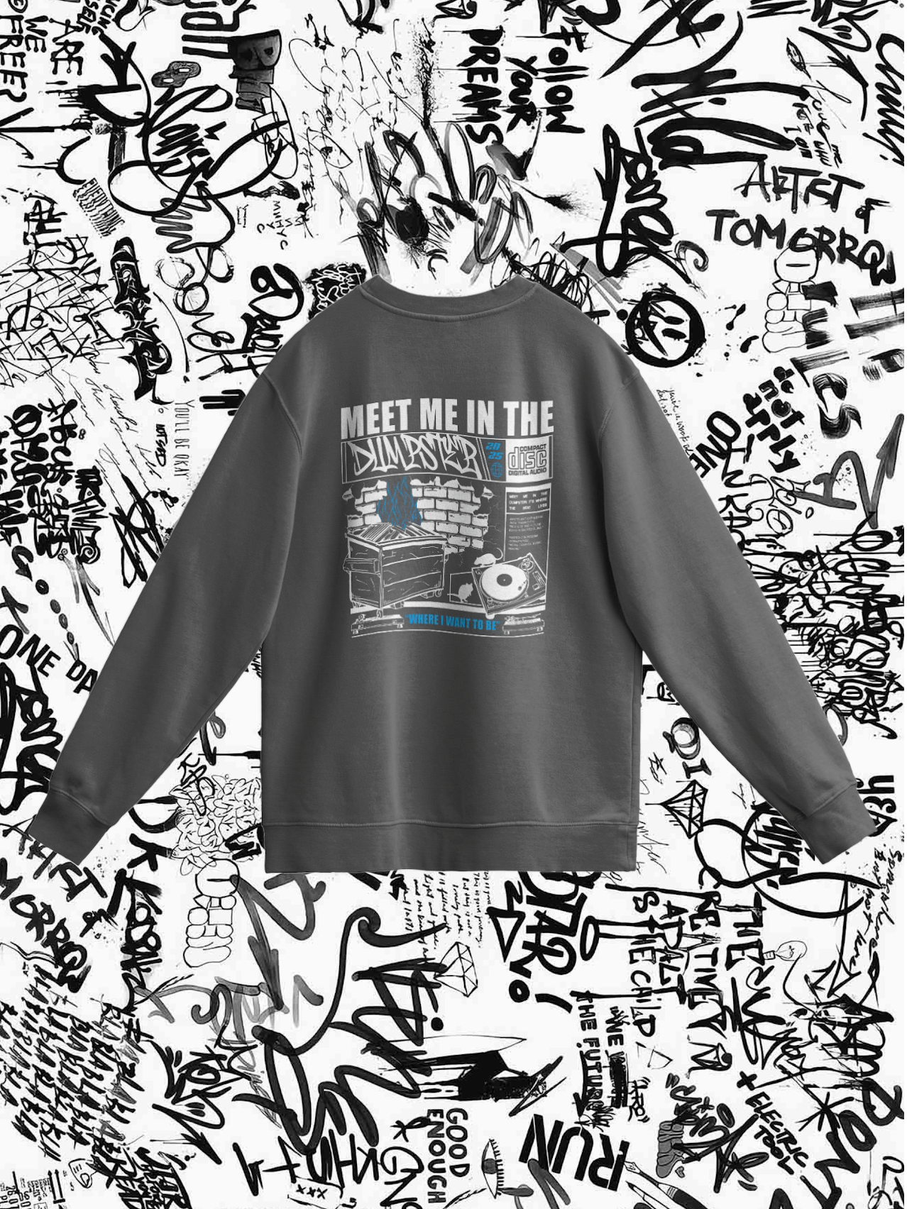 Dumpster Diver Sweatshirt (Gray) product image (4)