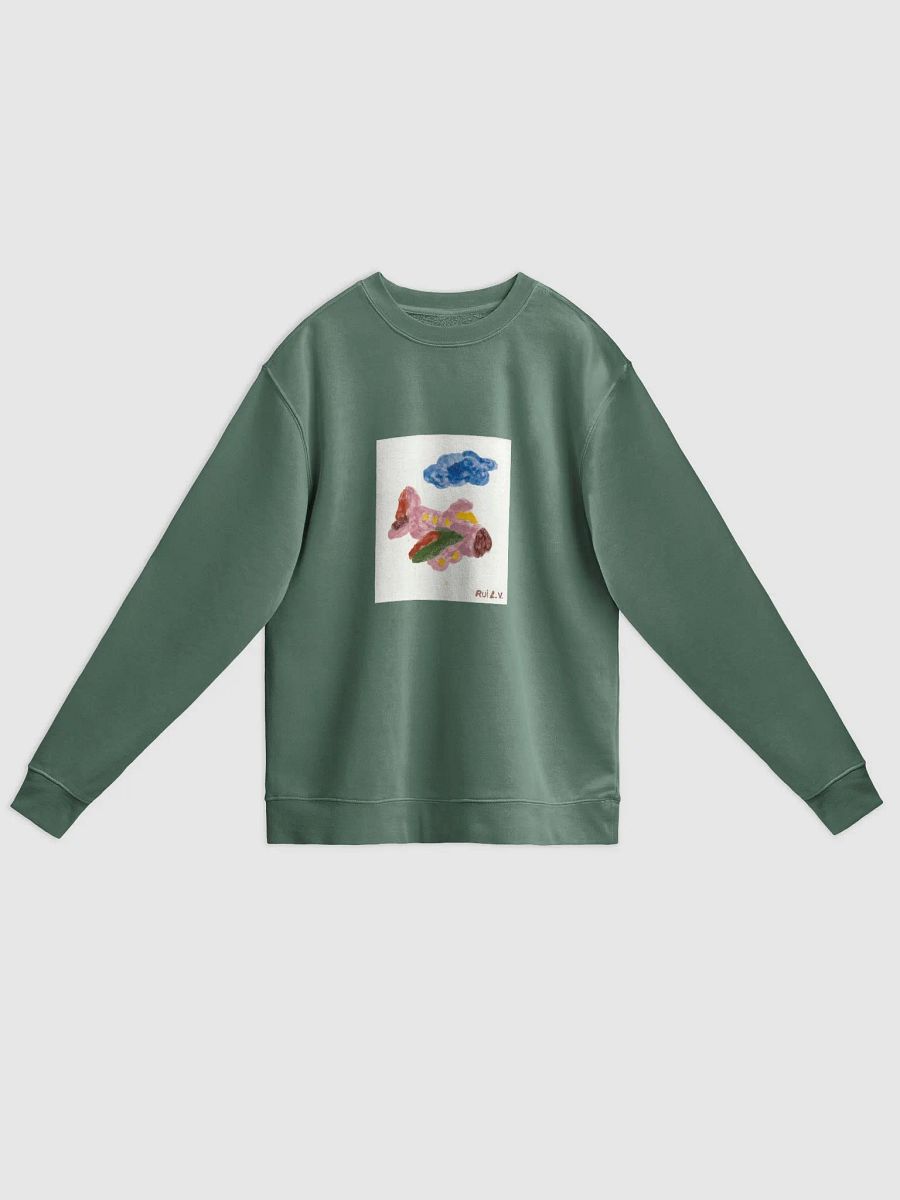 Kid Airplane (Independent Trading Co. Unisex Midweight Pigment Dyed Sweatshirt) product image (5)