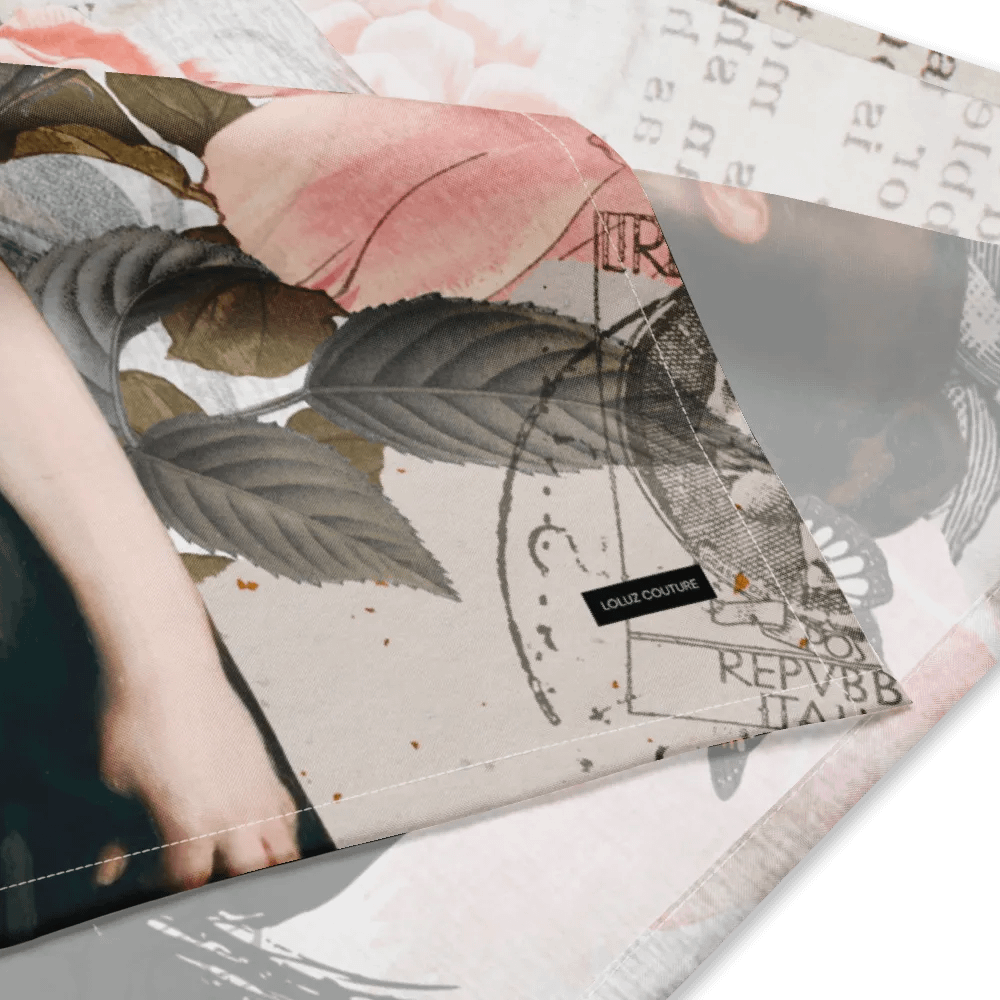 Vintage Lady Butterfly Dreams All-Over Print Bandana product image (4)