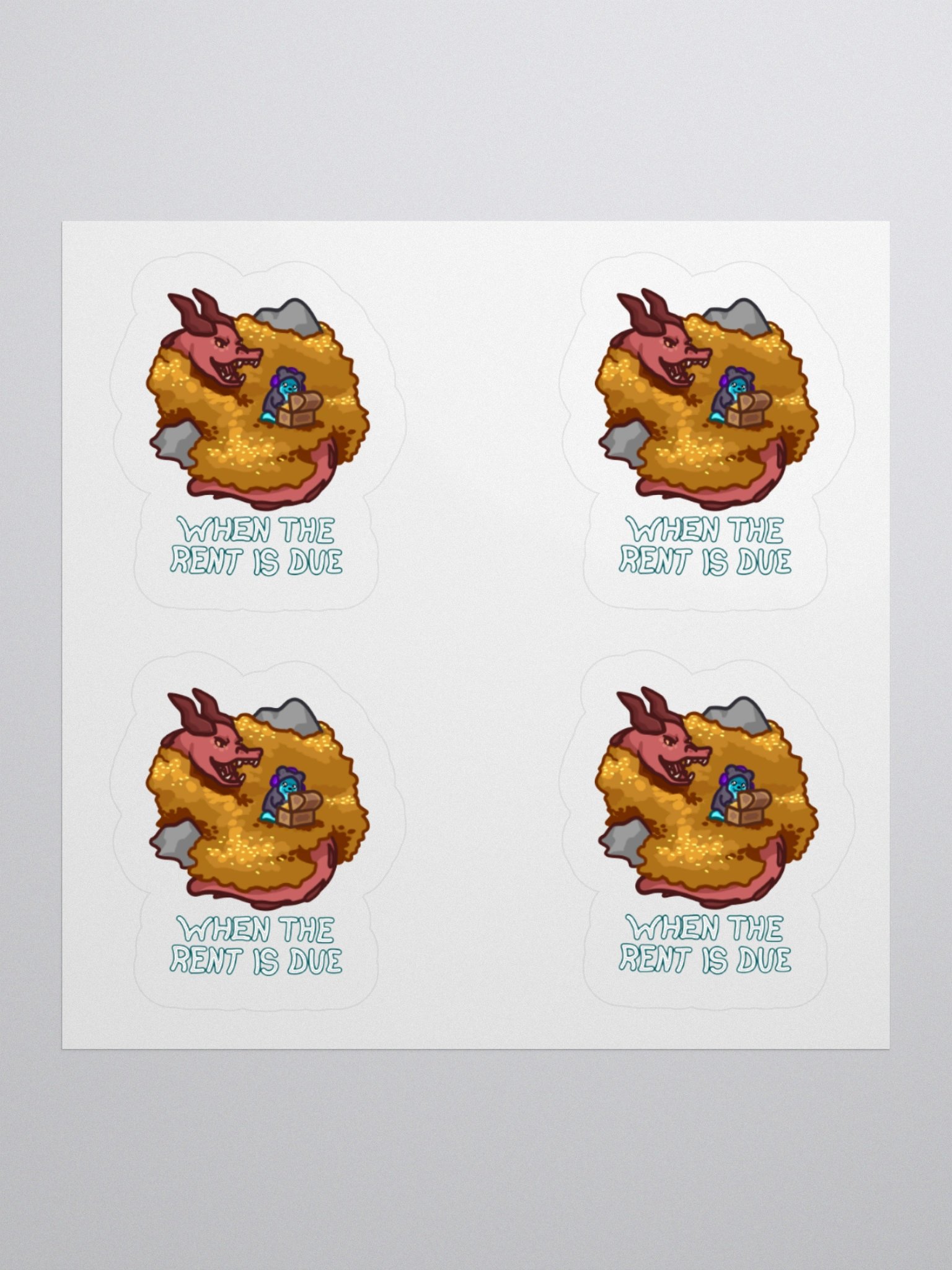 When the Rent is Due - Stickers product image (3)