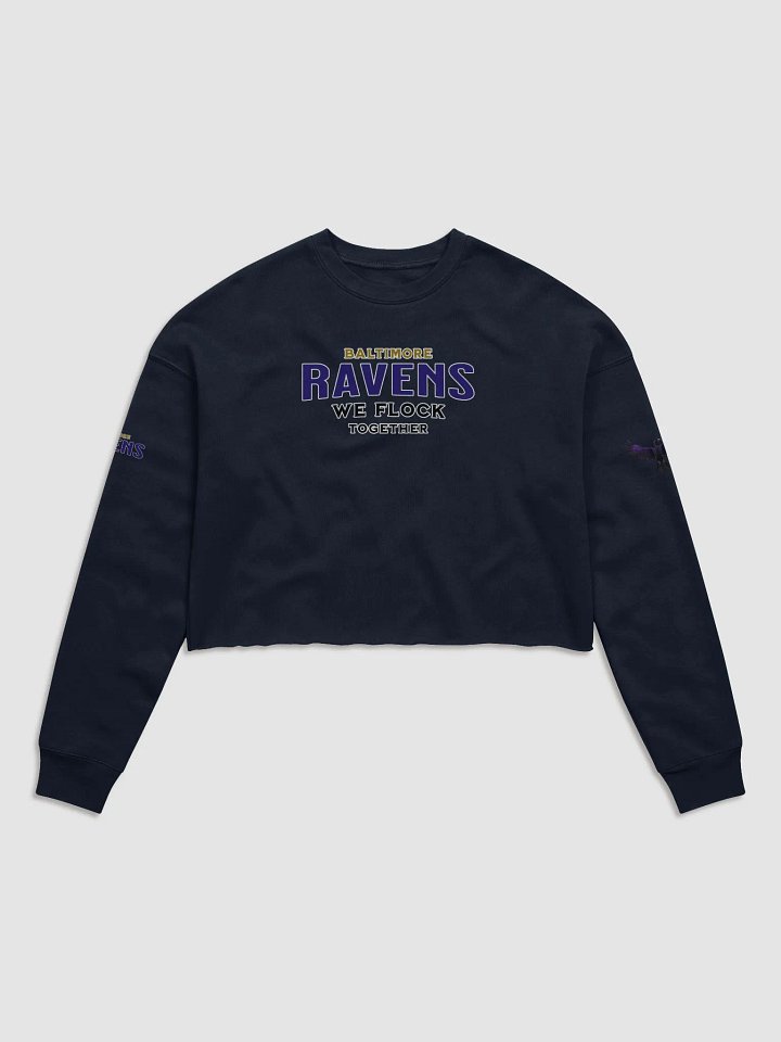 Baltimore Ravens "Fierce Winged" Women's Fleece Crop Sweatshirt | NFL | Home Locker product image (13)