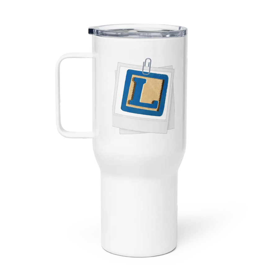 Lucky Letters Stainless Steel Travel Mug product image (1)