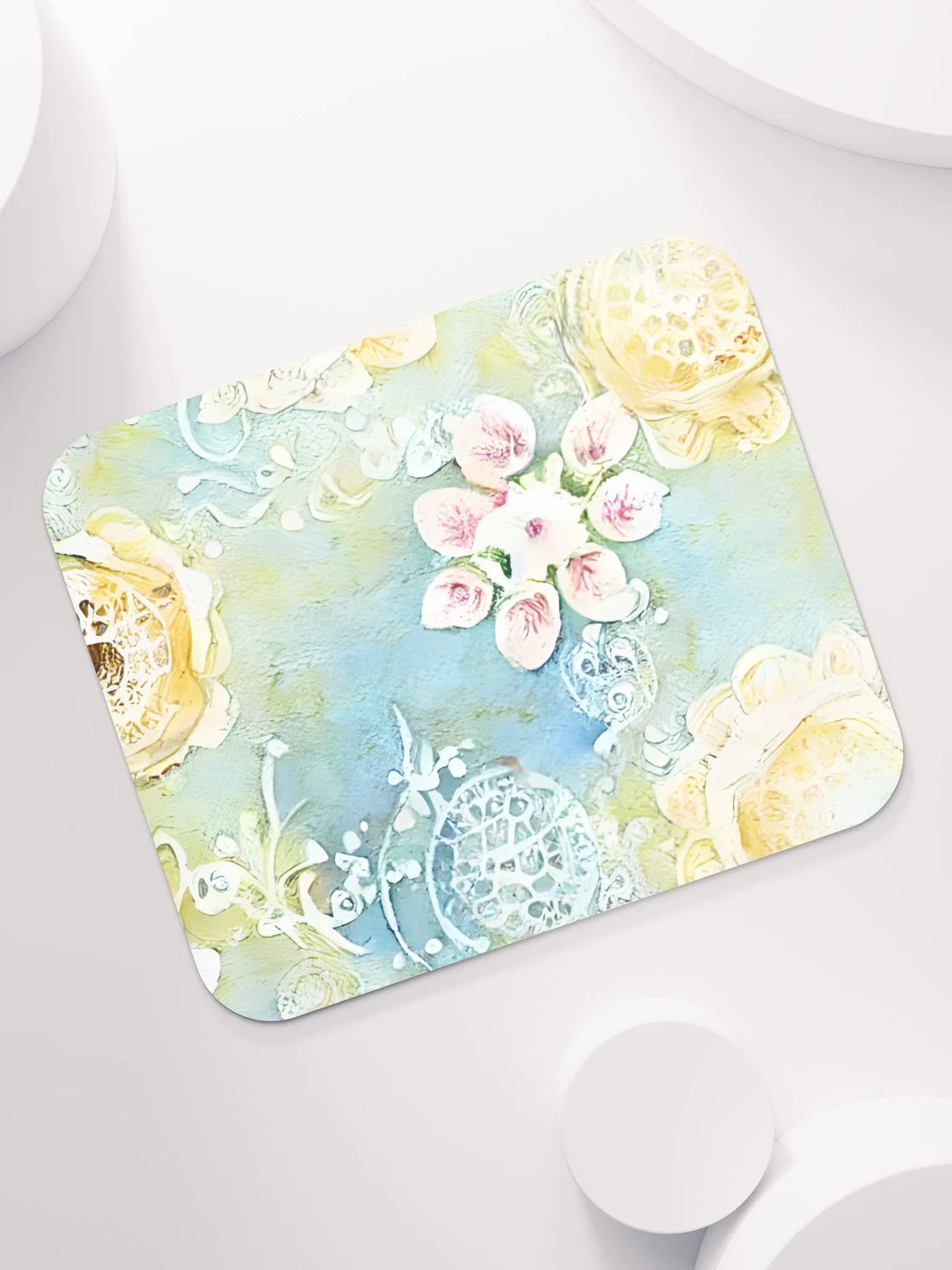 Shabby Chic Floral Mouse Mat product image (7)