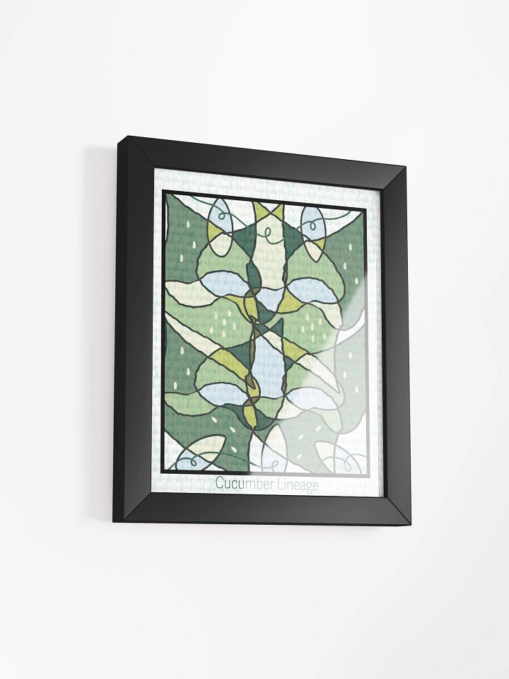 Cucumber Lineage – Framed Symmetrical Art Print product image (2)