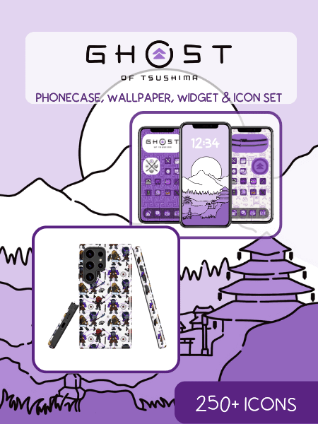 Ghost of Tsushima White ONI Samsung Toughcase & Theme Bundle product image (1)
