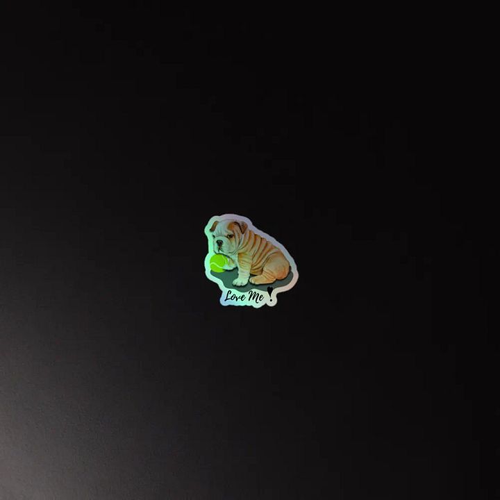 Bulldog Bliss Holographic Sticker Set product image (4)