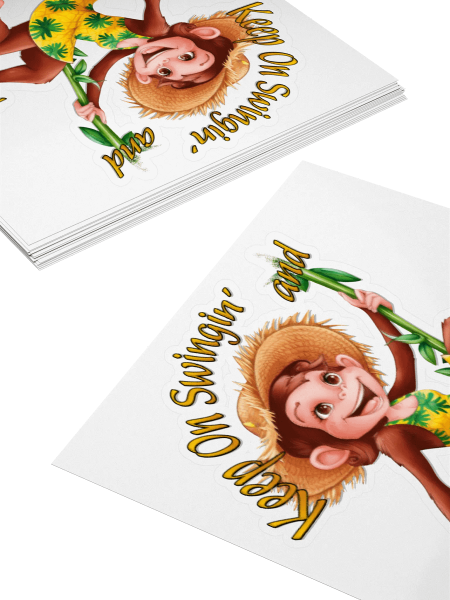 Keep On Swingin' Keep on Smilin' Vinyl sticker product image (10)