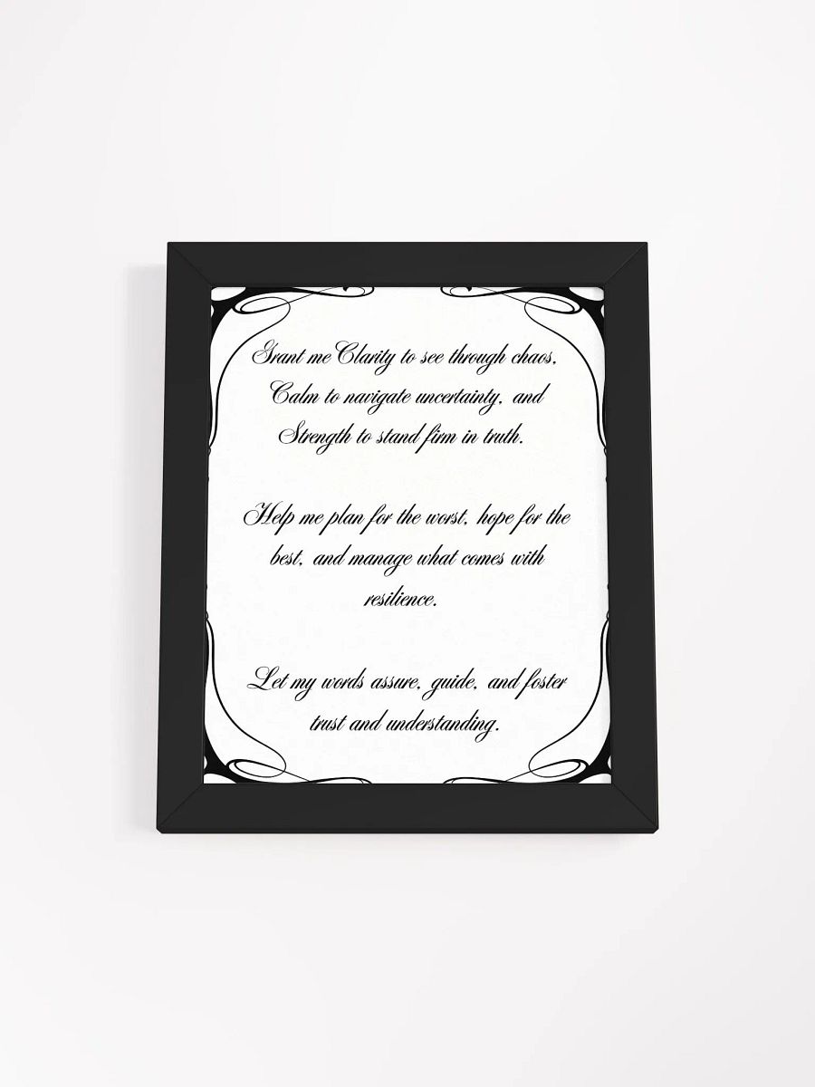 Clarity, Calm, and Strength Framed Poster product image (4)