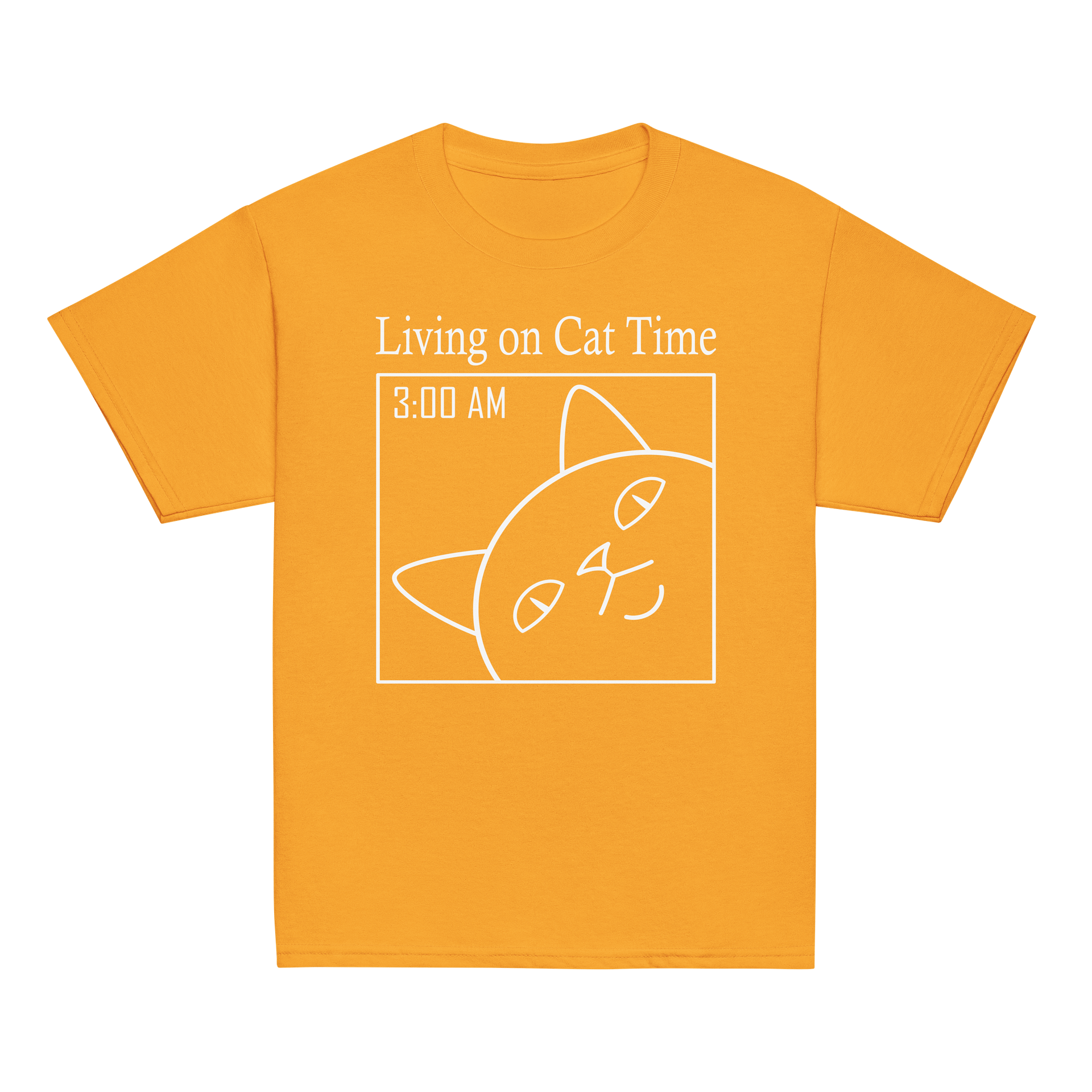 Living on Cat Time - Unisex Youth Heavyweight T-shirt product image (2)