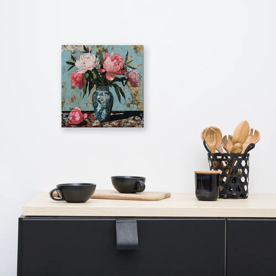 Art2401-69 Vase Flowers Still Life - Canvas Print - sm product image (5)