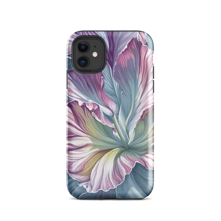 Tough Phone Case for iPhone® - Flower in Shades of Pink and Blue product image (47)