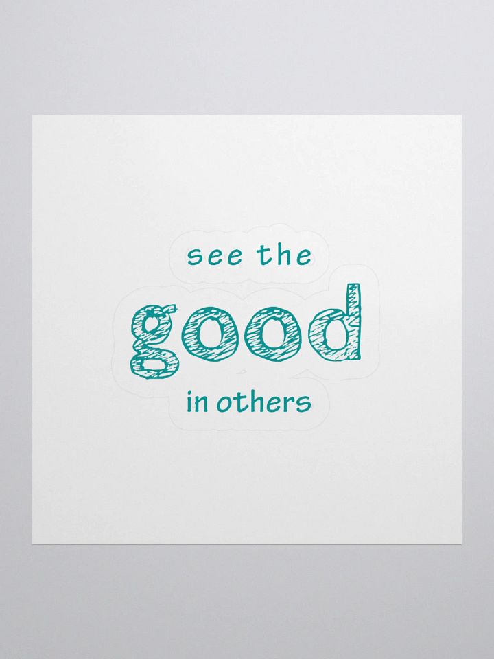 Good Vibes Teal Kiss Cut Stickers product image (1)