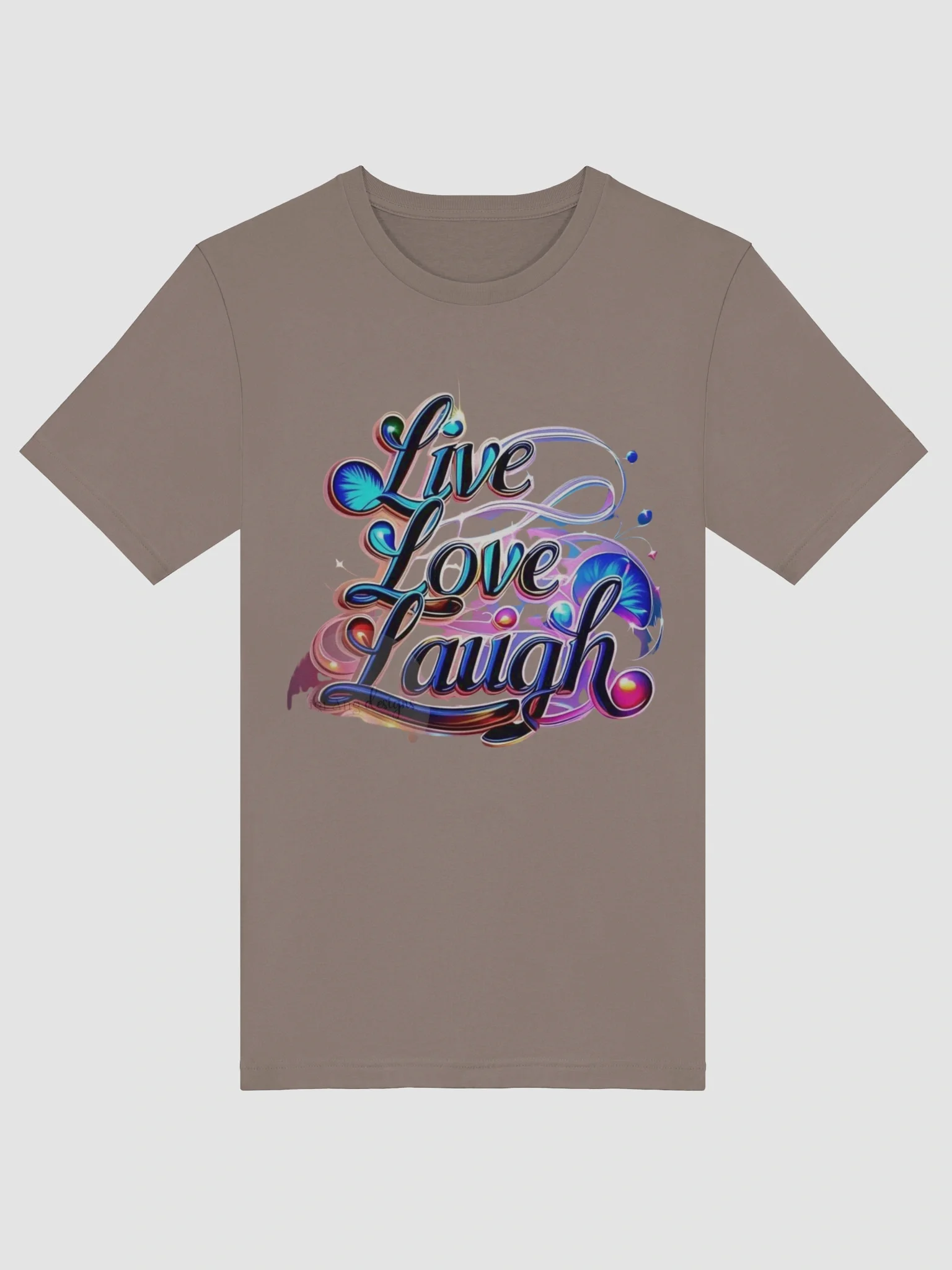 Vibrant Floral Live Love Laugh T-Shirt product image (32)