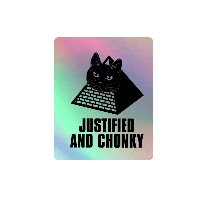 DJ STRIGOI JUSTIFIED AND CHONKY STICKER product image (2)