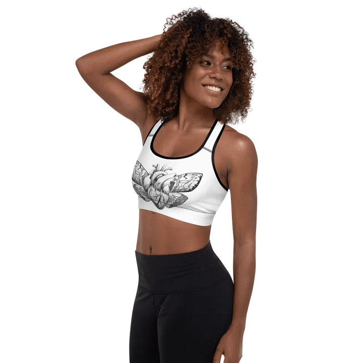 Moth Heart Padded Sports Bra product image (2)