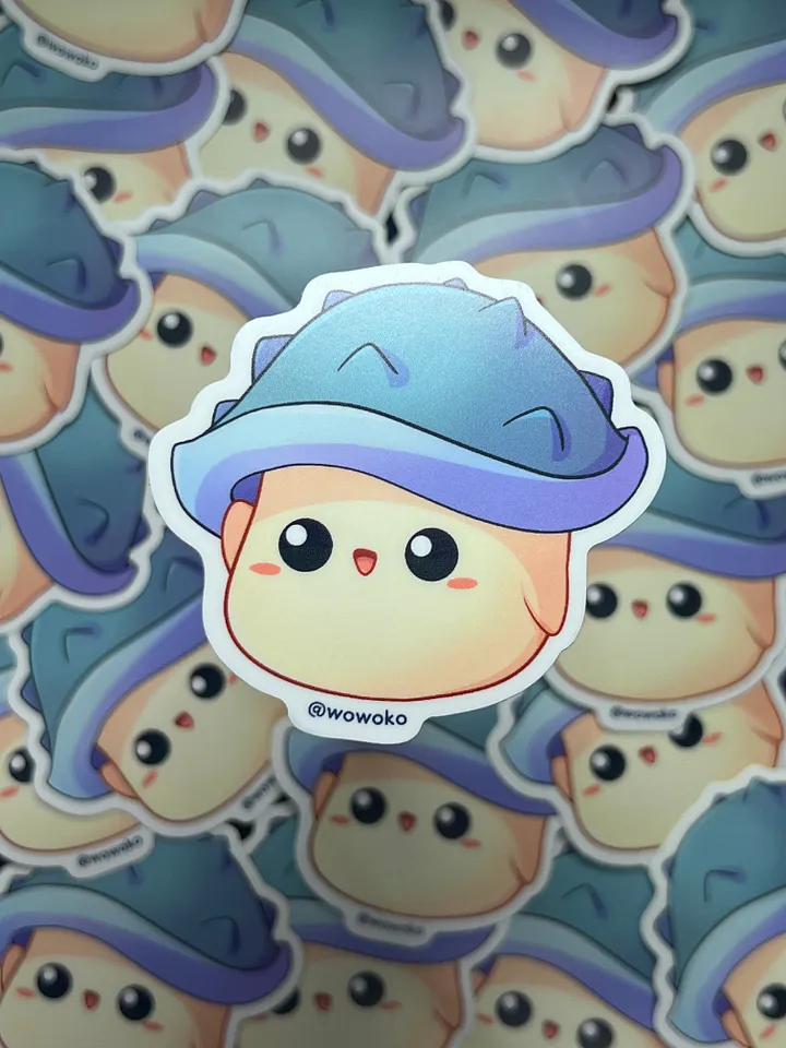 WoWoKo x Potato Fighters - Horned Mushroom - Sticker product image (1)