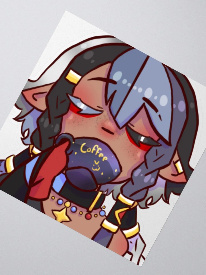 coffee sip emote sticker product image (5)