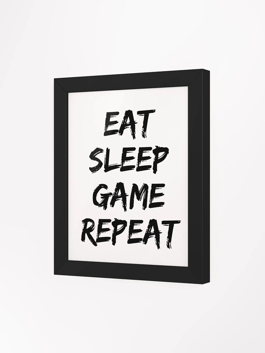 Eat Sleep Game Repeat Framed art product image (27)
