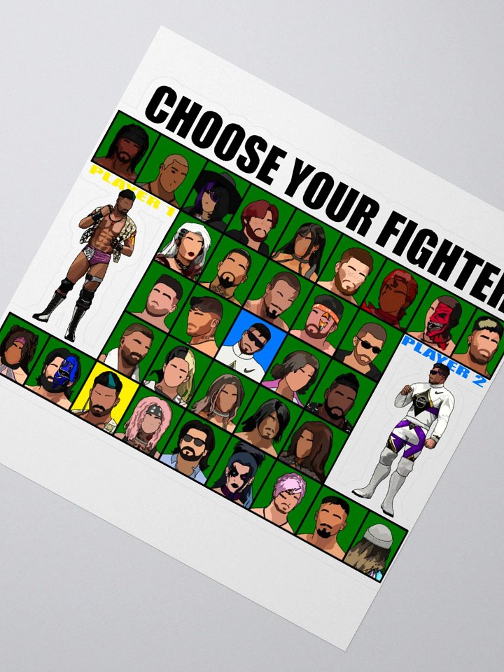 PEPW Choose Your Fighter Curk vs Oliver Sticker product image (2)