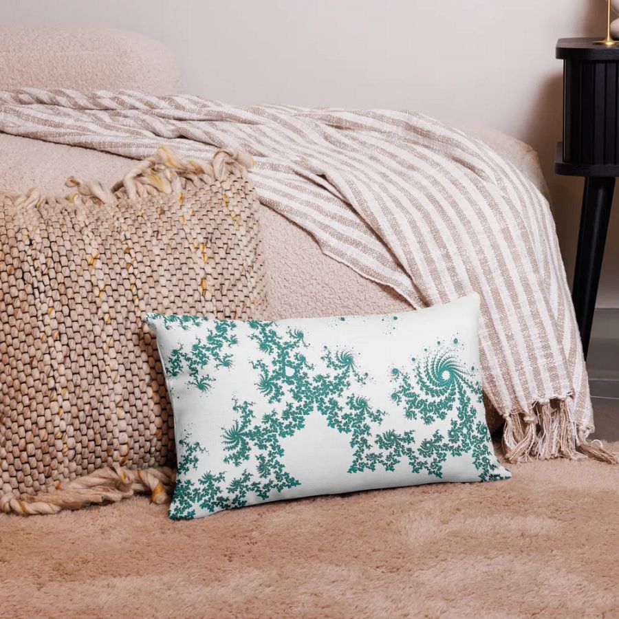 Fractal Pillow Case (White) product image (4)