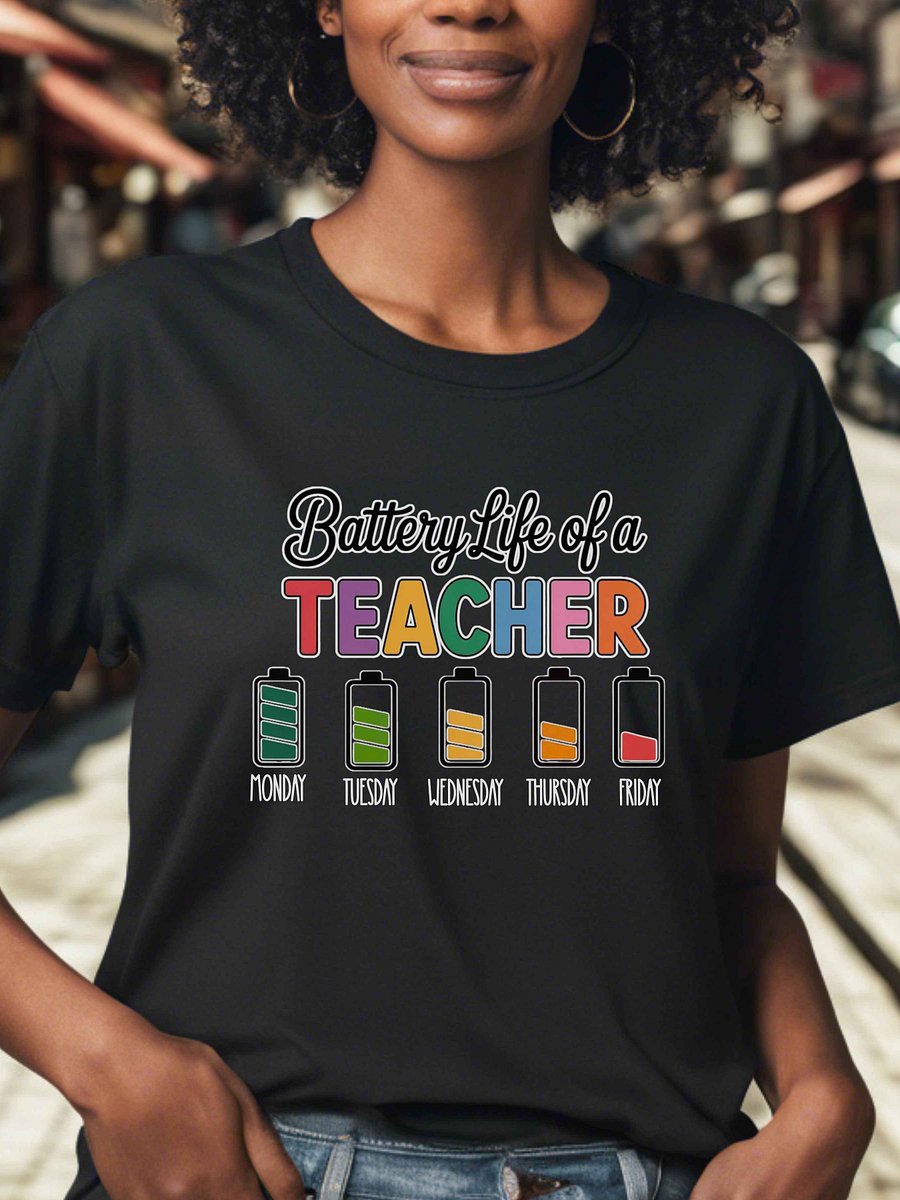 Teacher's Battery Life Tee product image (1)